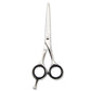 Silver 5.5” Hairdressing Razor Scissors with Black Grip