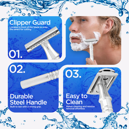 Premium Chrome Double Edge Safety Razor