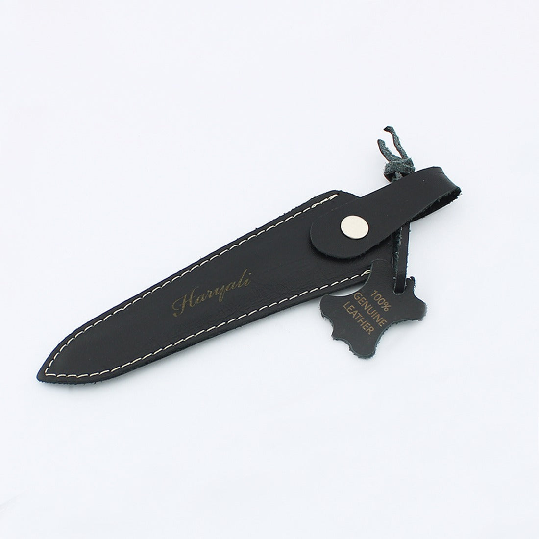 5.5-inch chrome hairdressing shears protective leather pouch