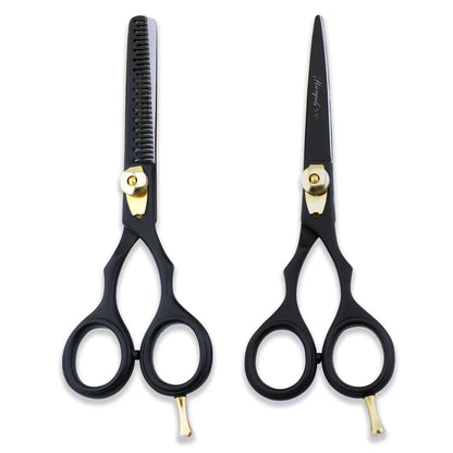Personal Barber Kit for Grooming with Black 5.5 Inch Scissors