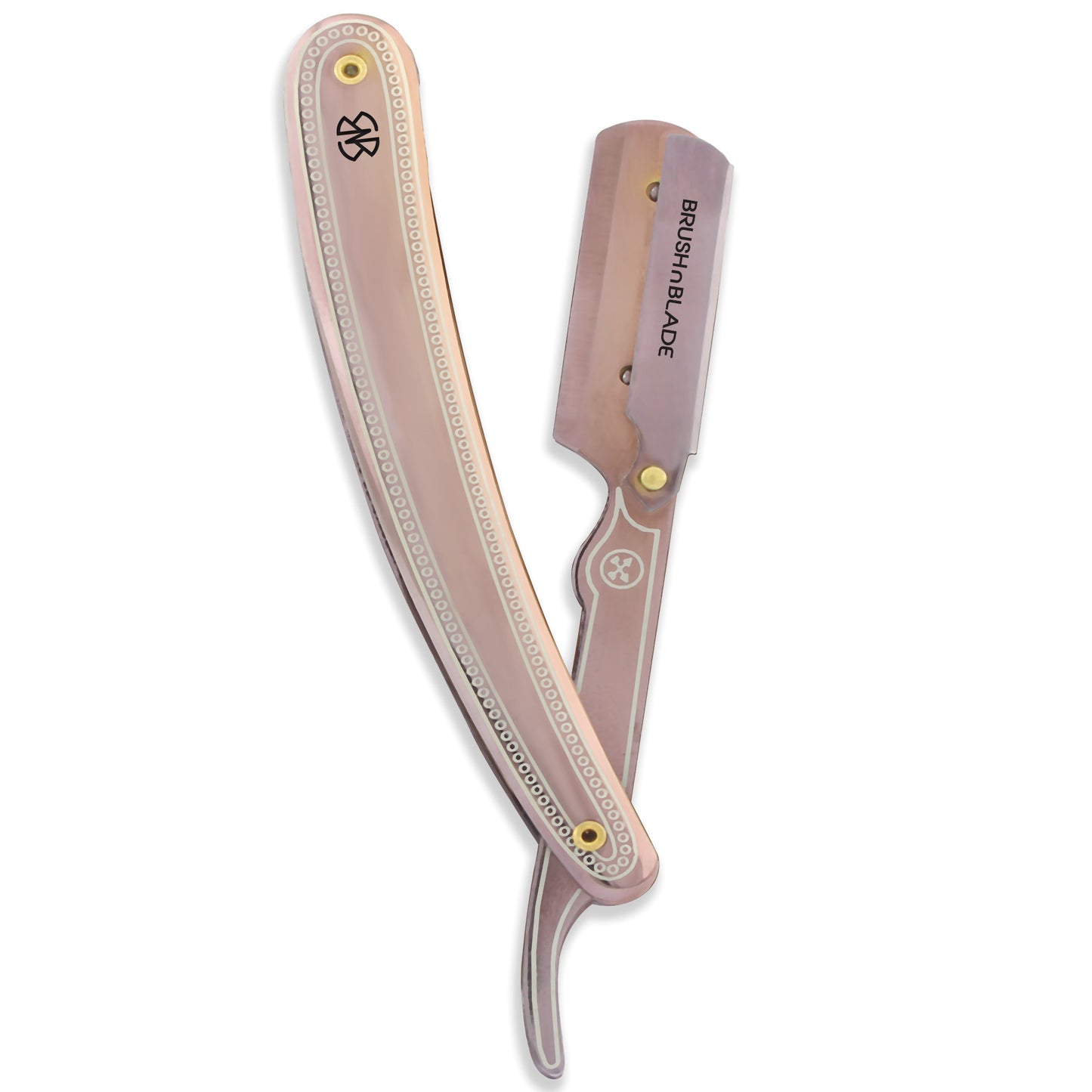 Stainless Steel Cut Throat Razor Rose Gold