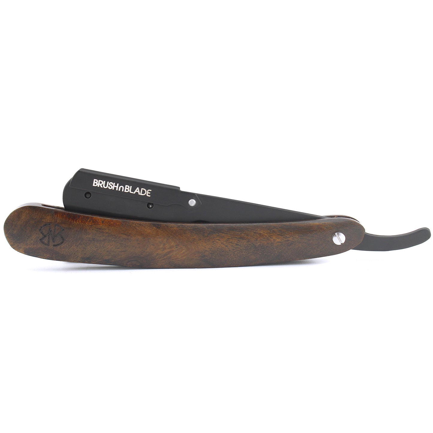 Traditional Cut Throat Razor with Premium Dark Wood Grip