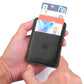 Card Holder Leather in Plain Black and Textured Black