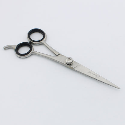 Premium 6.5-inch hairdressing scissor with adjustable screws and closed blades for professional hair cutting