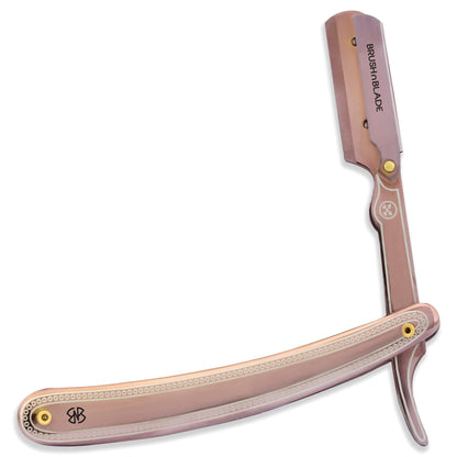 Stainless Steel Cut Throat Razor Rose Gold