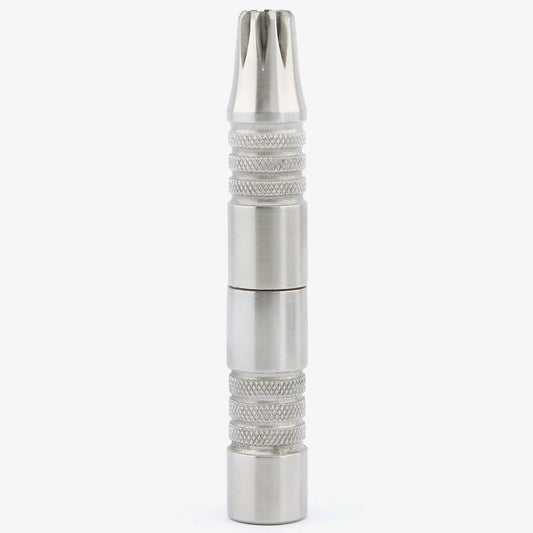 Nose Trimmer with Leather Pouch in Brown