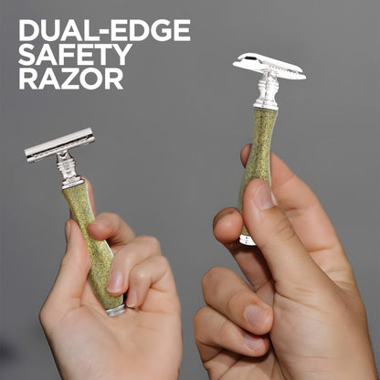 Haryali's Antique Double Edge Safety Razor - Gold - HARYALI LONDON
