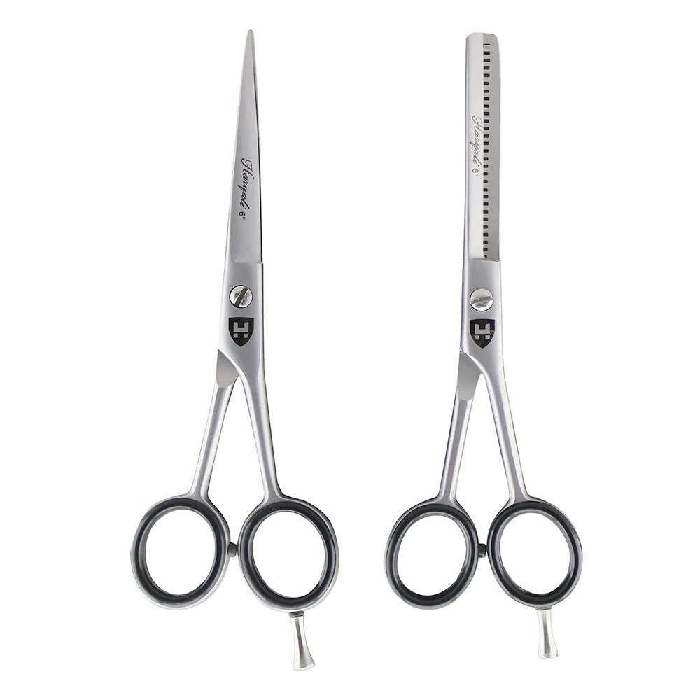 6 Inch Hairdressing Scissor Set with Hair Cutting and Thinning Scissors