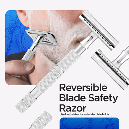 Textured Grip Double Edge Safety Razor