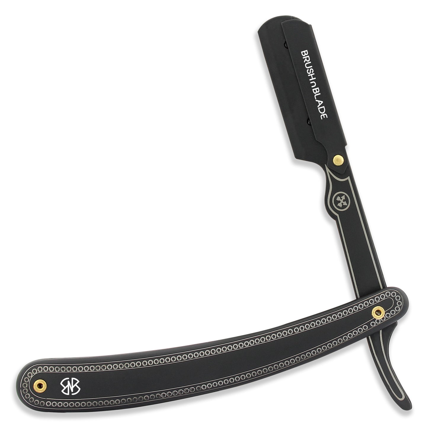 Stainless Steel Cut Throat Razor Matte Black