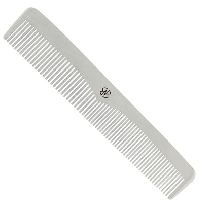 6.7" Chrome Steel Hair Comb for Professional Grooming
