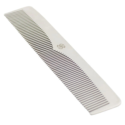 6.7" Chrome Steel Hair Comb for Professional Grooming