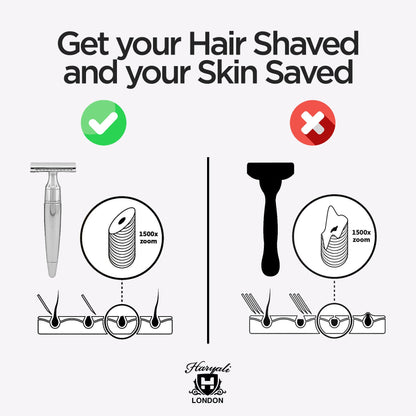 Double Edge Razor Stainless Steel Tapered - HARYALI LONDON