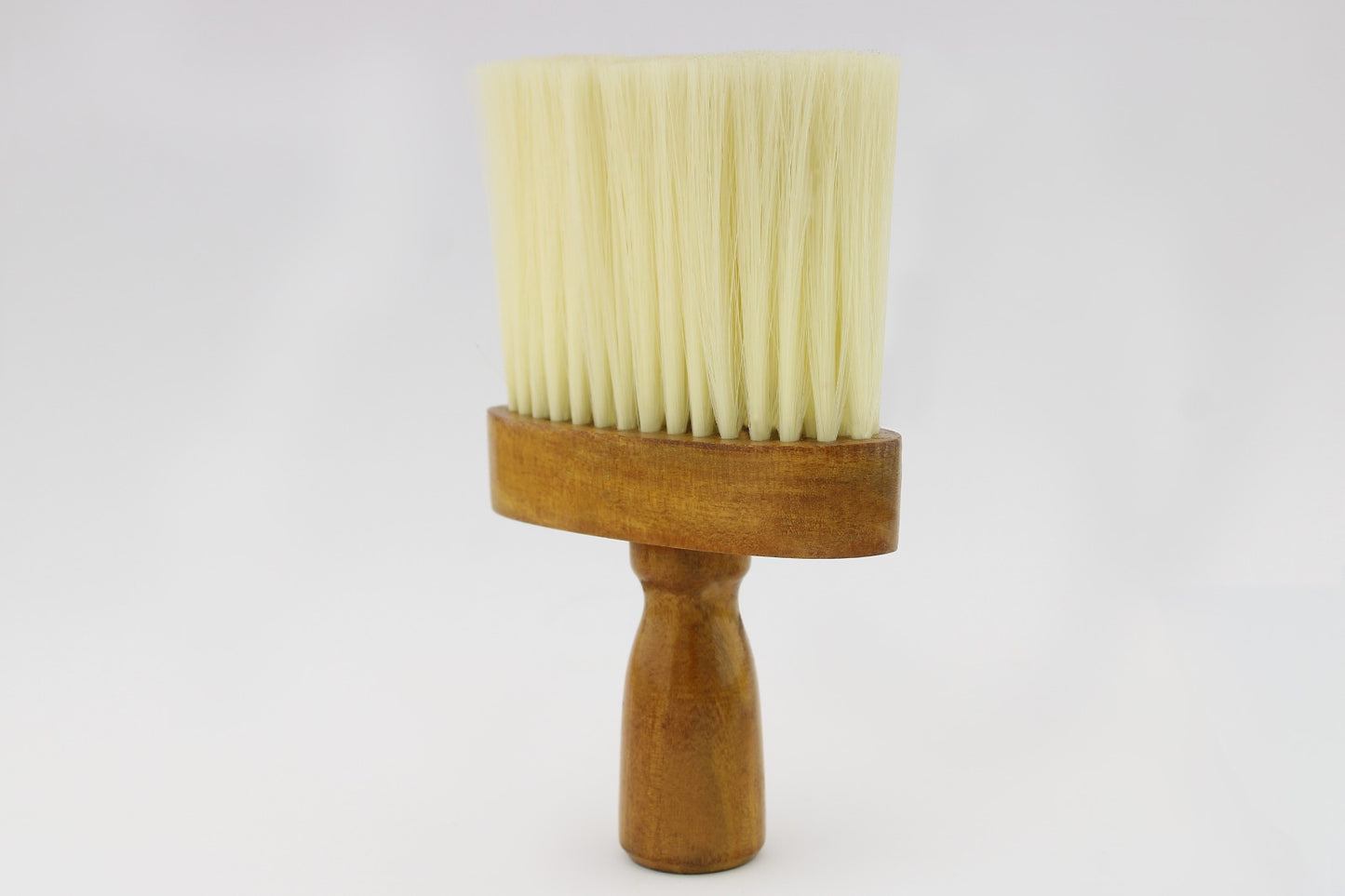 Barber Neck Duster Brush with Wooden Handle for Hair Cleaning