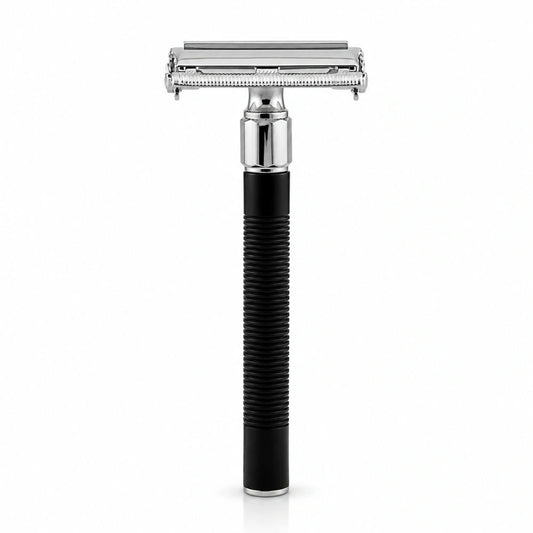Black Handle Butterfly Safety Razor