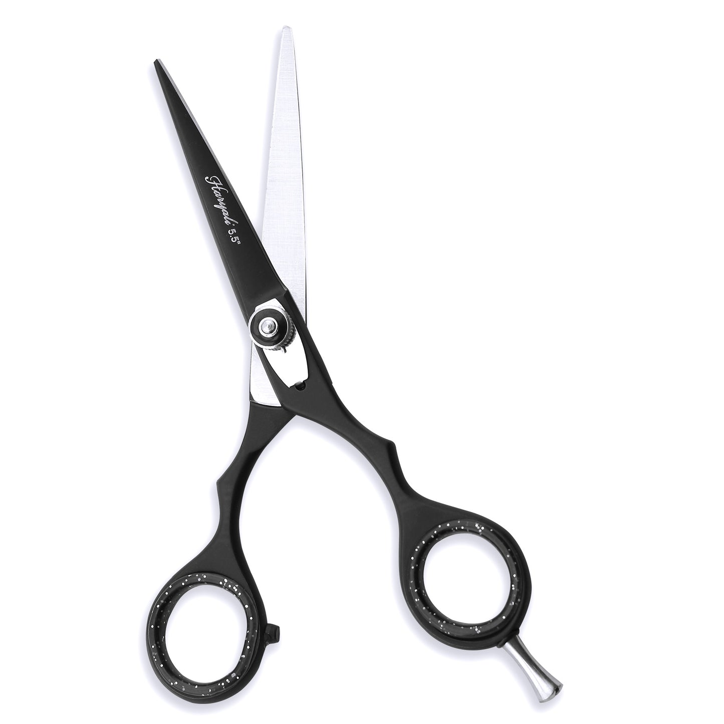 Black 5.5” Hairdressing Scissors Set with Adjustable Screws