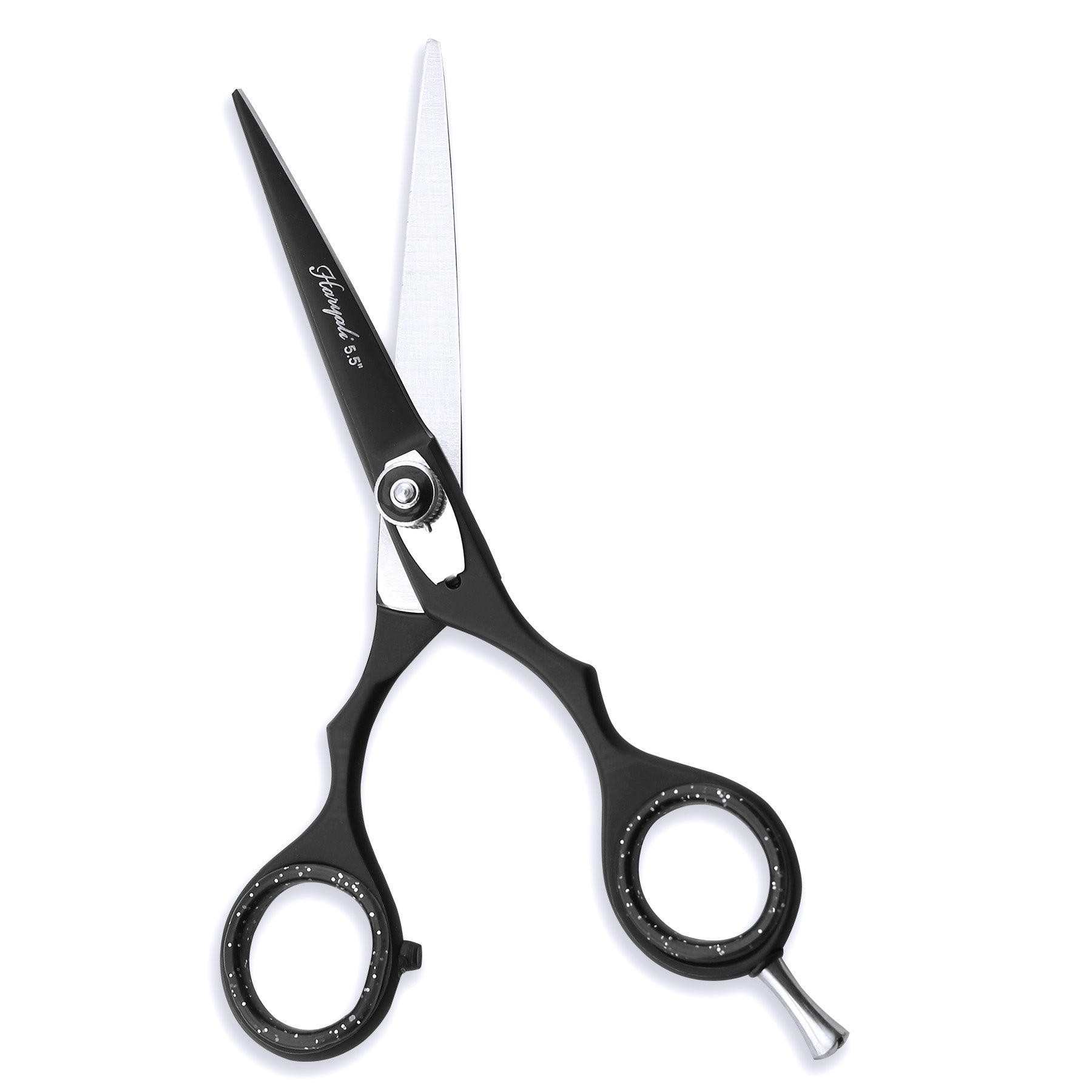 Black 5.5” Hairdressing Scissors Set with Adjustable Screws