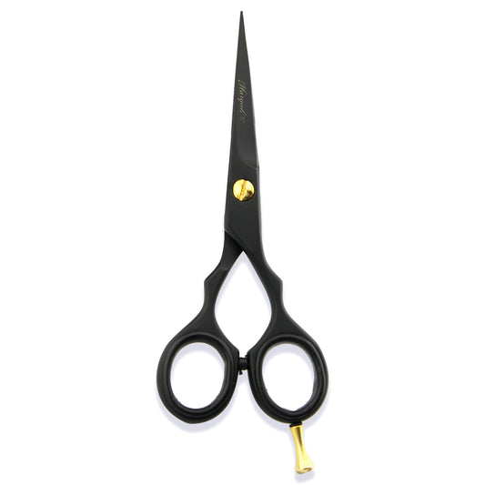 Black 5” Hairdressing Scissors with Fixed Screws bnb