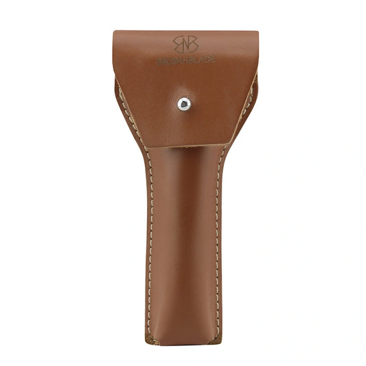 Brown Leather Pouch for Double Edge Safety Razor
