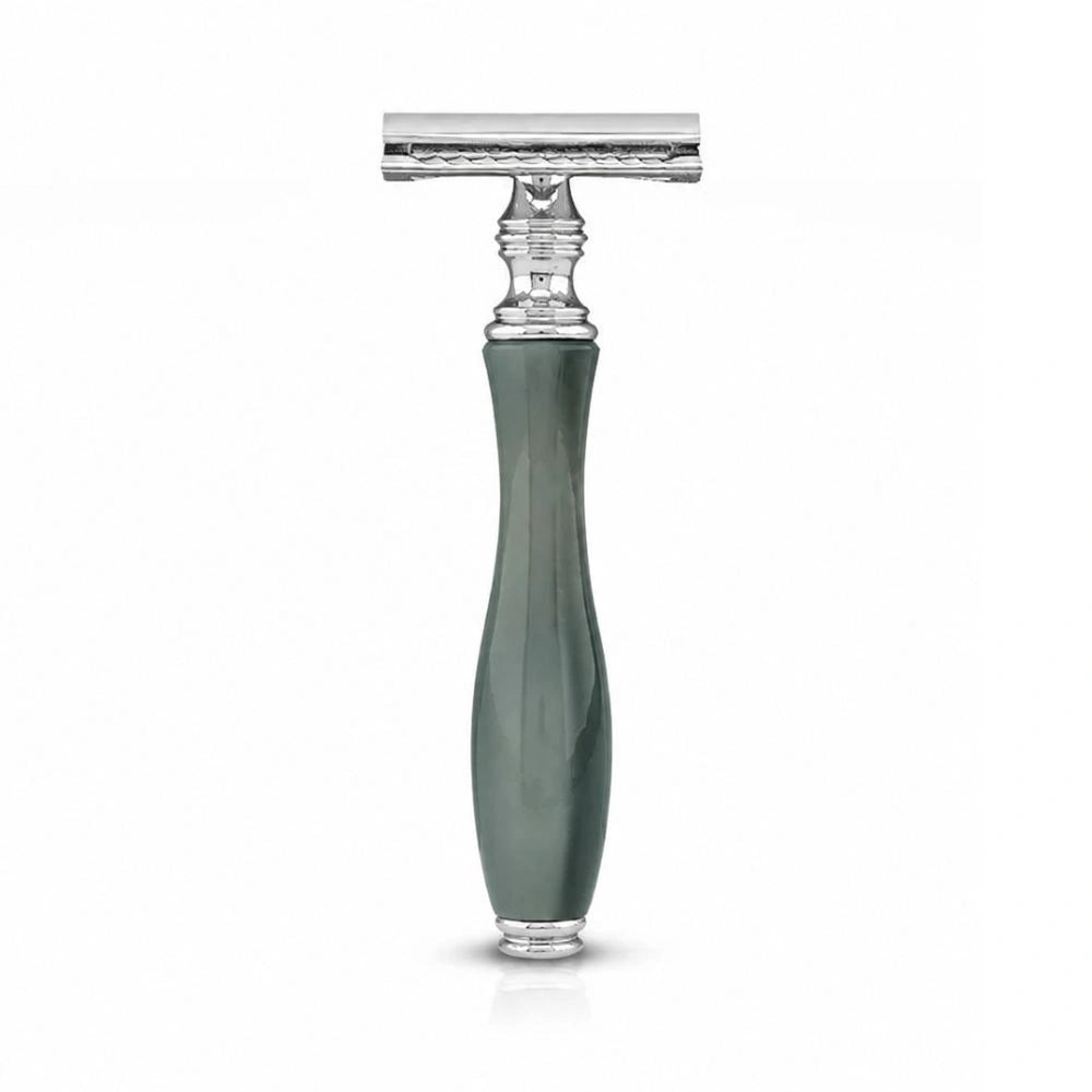 Green Black DE Metal Safety Razor