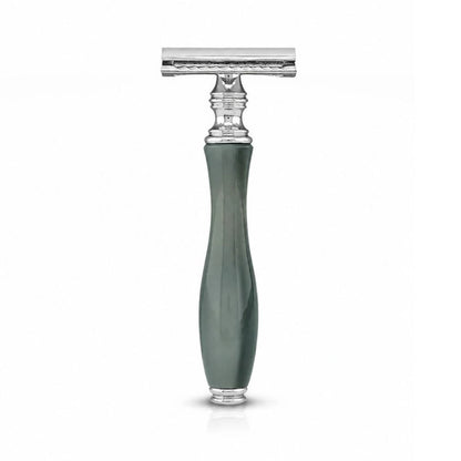 Green Black DE Metal Safety Razor