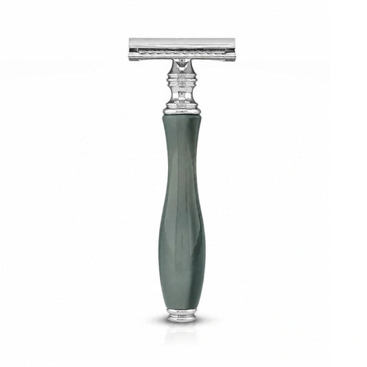 Green Black DE Metal Safety Razor