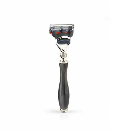 Grey 5 Edge Shaving Razor Brass Resin