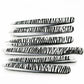 Grey printed 6-piece tweezers set for professional hair removal
