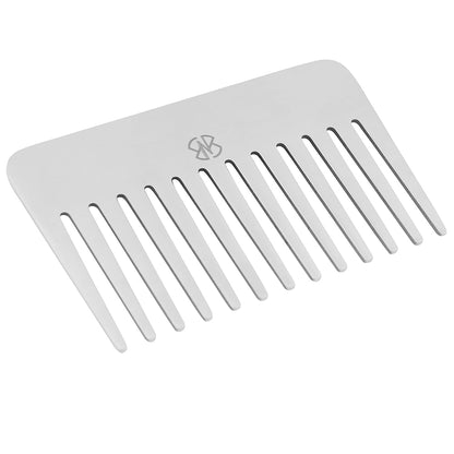 Premium Stainless Steel Wide Tooth Hair Comb