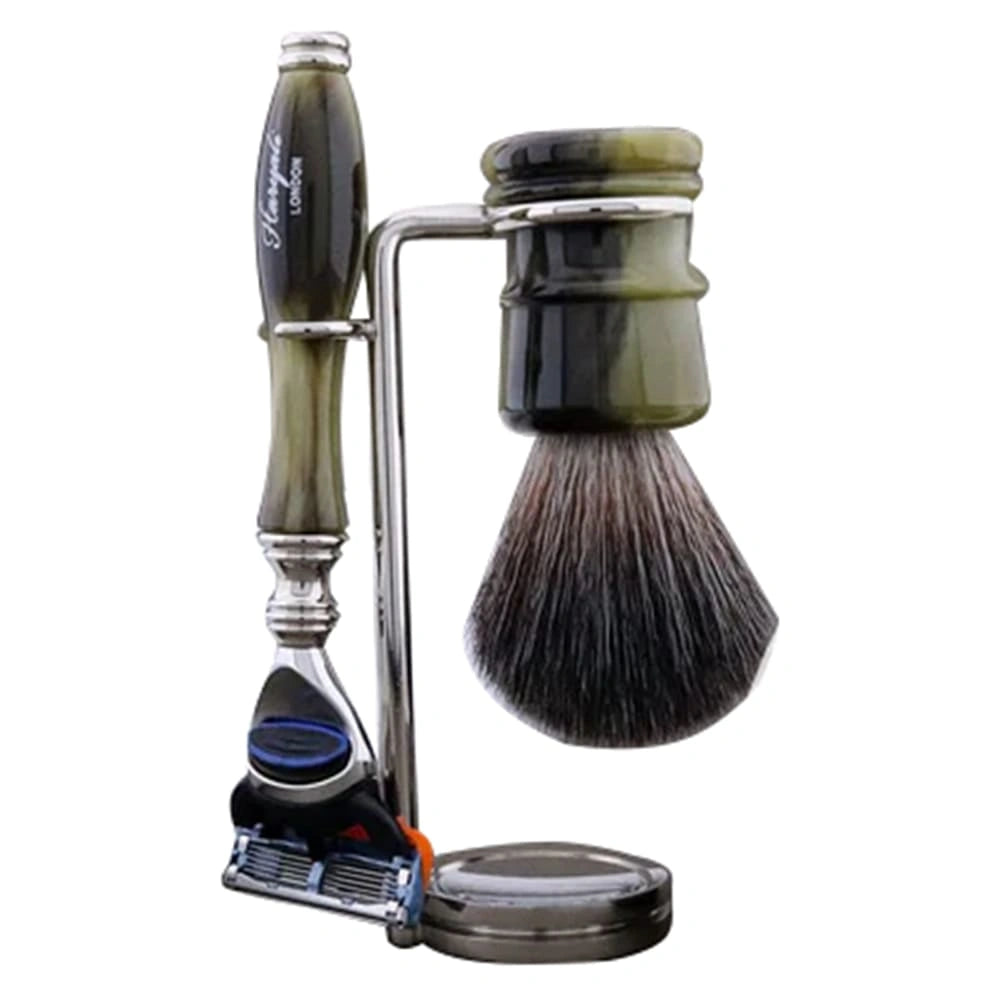 Lincoln 5-Pc Men's Shaving Kit with Black Badger Brush