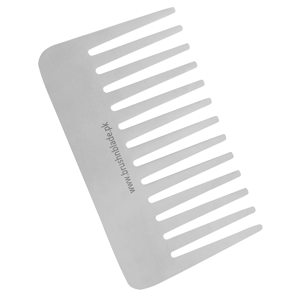 Premium Stainless Steel Wide Tooth Hair Comb