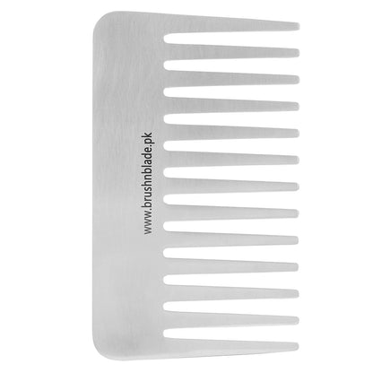 Premium Stainless Steel Wide Tooth Hair Comb