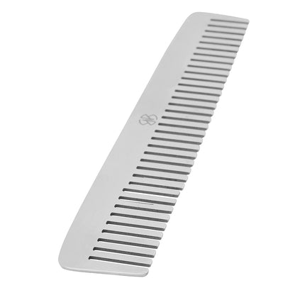 Wide Tooth Stainless Steel Flat Top Clipper Comb
