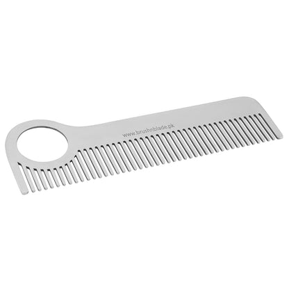 Stainless Steel Loop Handle Hair & Beard Comb