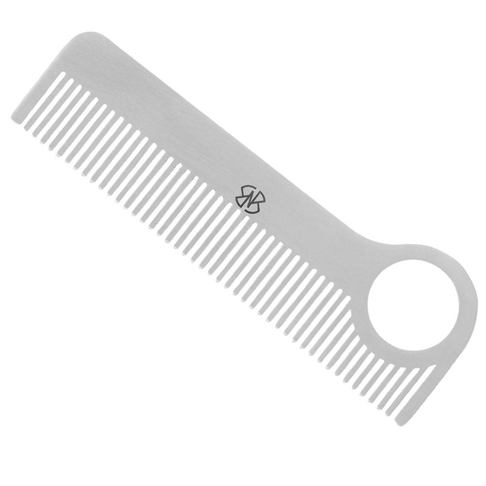 Stainless Steel Loop Handle Hair & Beard Comb
