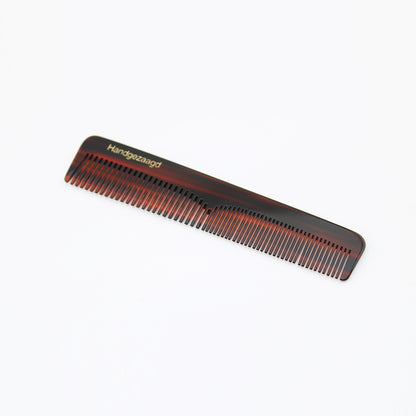 Premium Resin Beard and Mustache Comb with Leather Pouch