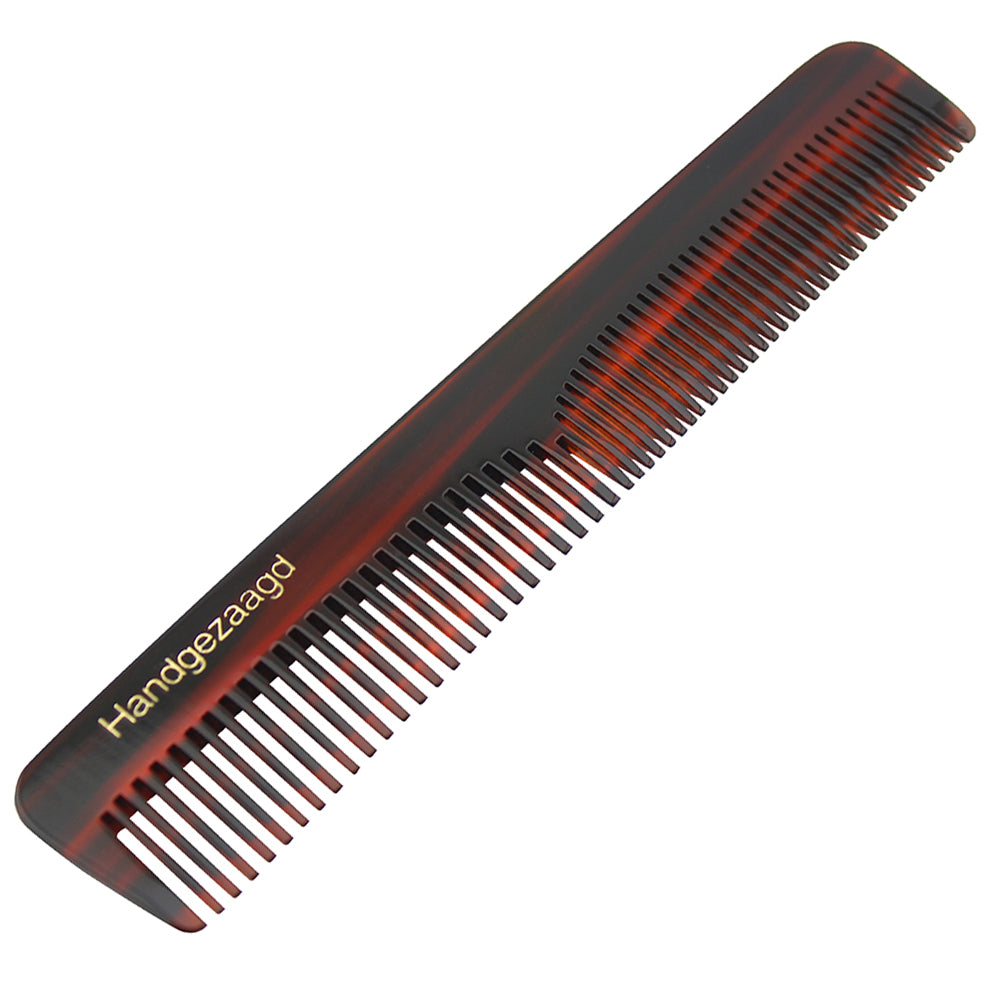 Premium Plastic Resin Hair Comb with Leather Pouch