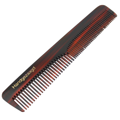 Premium Plastic Resin Hair Comb with Leather Pouch