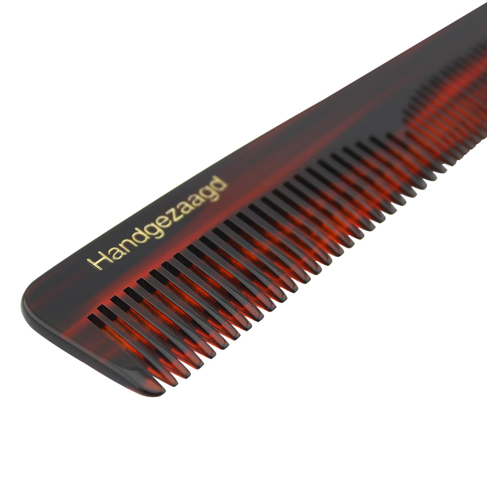 Premium Plastic Resin Hair Comb with Leather Pouch