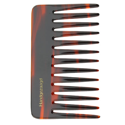 Premium Plastic Resin Hair Comb with Leather Pouch