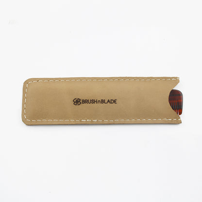 Deluxe Leather Pouch for Resin Beard and Moustache Comb