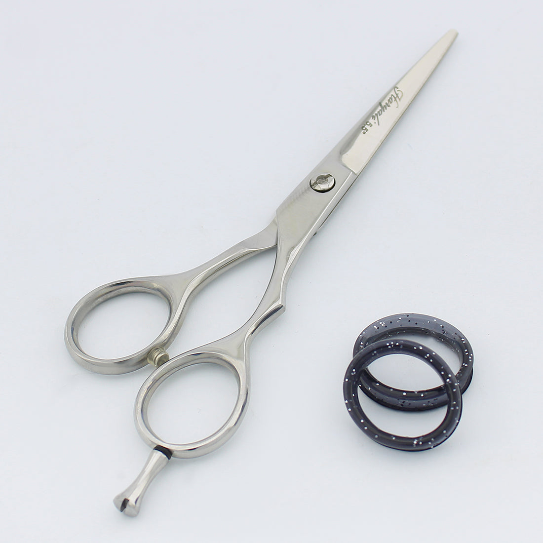 5.5” Stainless Steel Cutting Shears with Genuine Leather Pouch