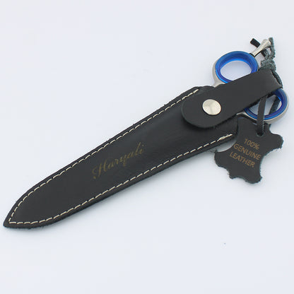 5” Professional Barber Scissors with Leather Pouch