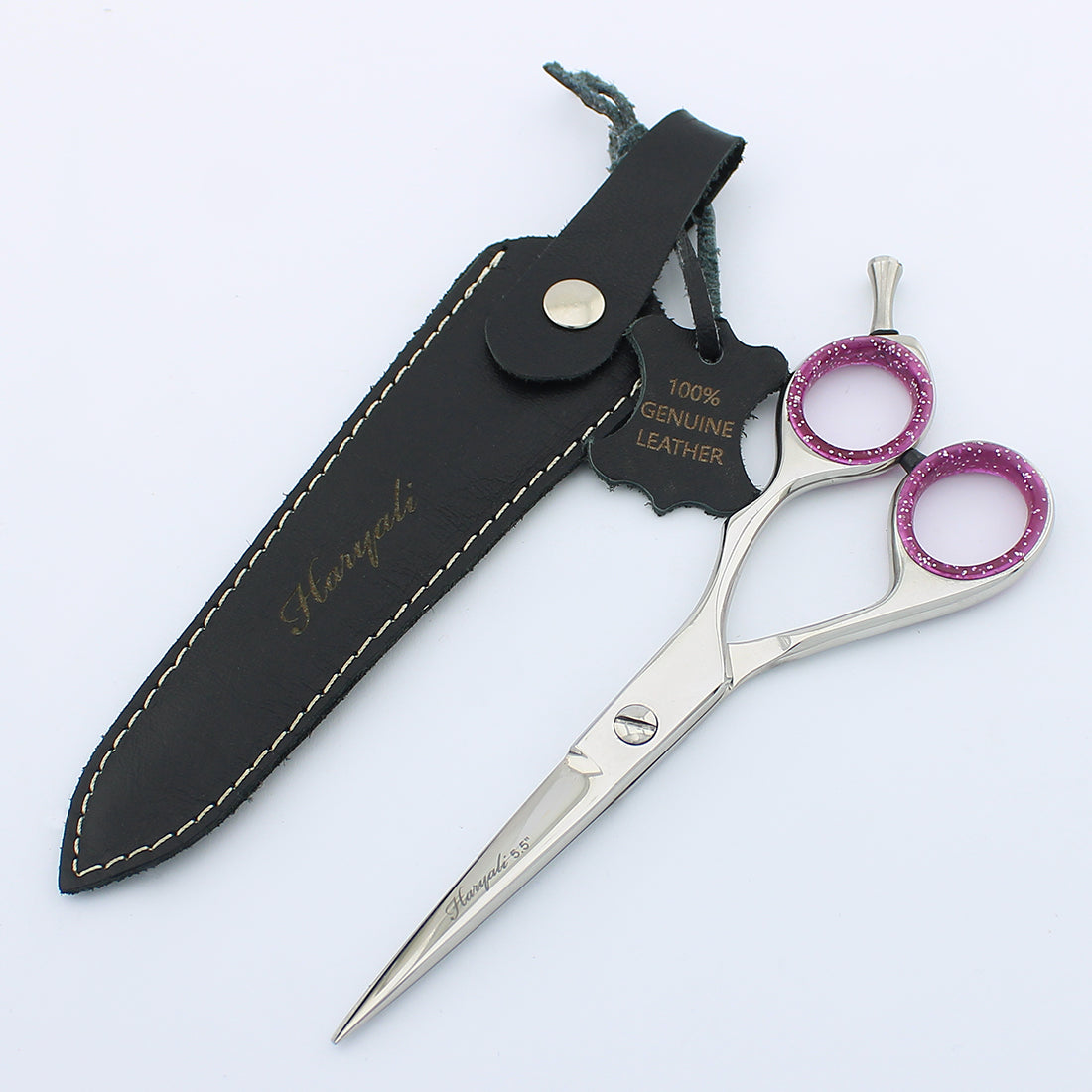 5.5” Professional Stainless Steel Hair Cutting Scissor with Leather Pouch