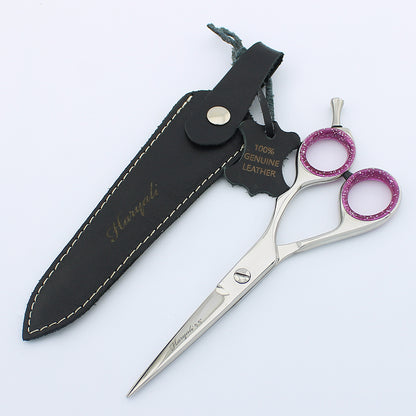 5.5” Professional Stainless Steel Hair Cutting Scissor with Leather Pouch