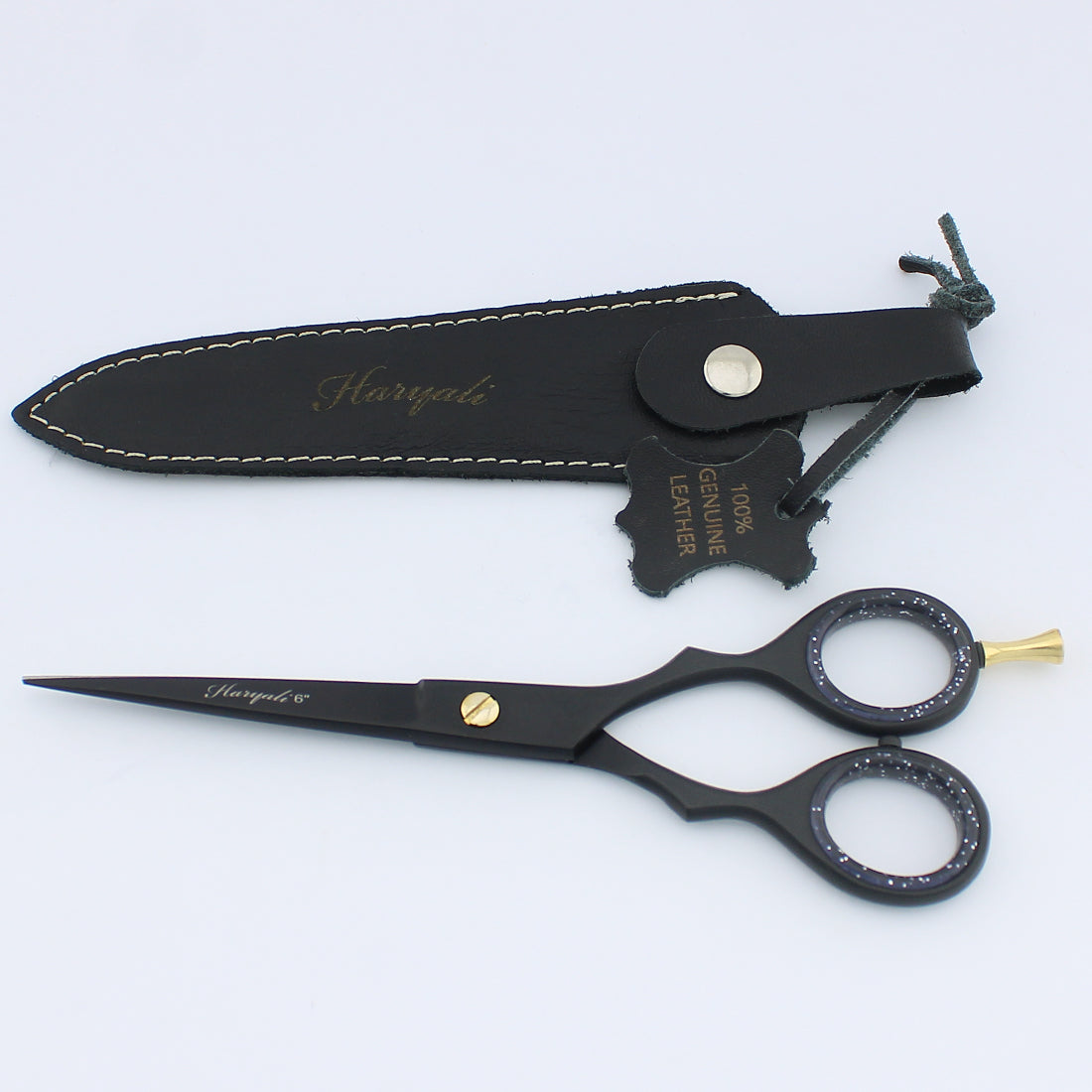 6” Stainless Steel Black Professional Hair Cutting Scissors
