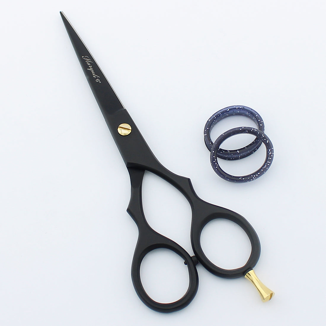 6” Stainless Steel Black Professional Hair Cutting Scissors
