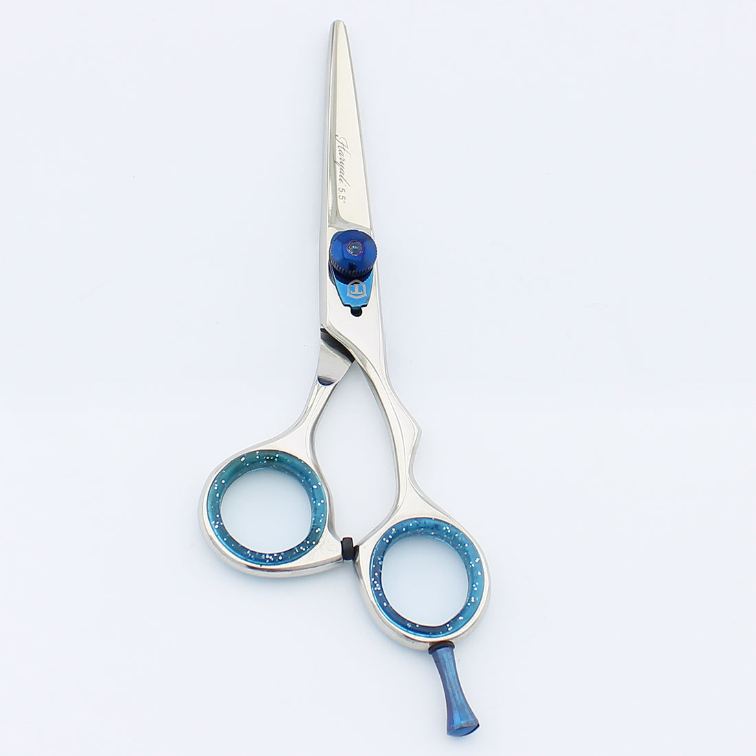 5.5” Stainless Steel Chrome Grooming Scissors with Adjustable Screws