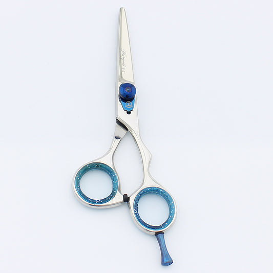 5.5” Stainless Steel Chrome Grooming Scissors with Adjustable Screws