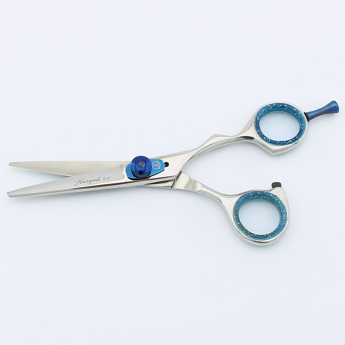 5.5” Stainless Steel Chrome Grooming Scissors with Adjustable Screws